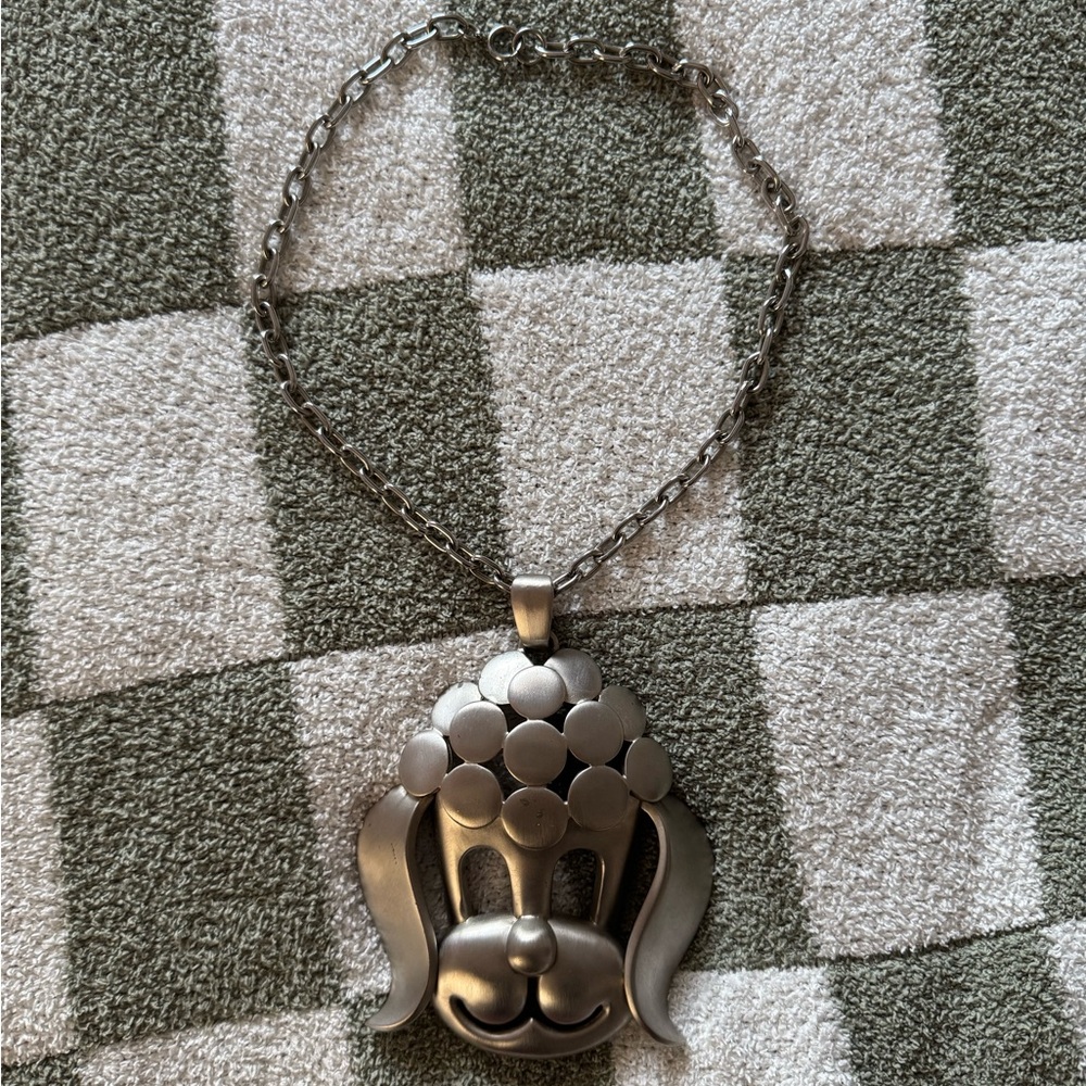 Pierre Cardin Poodle Pendant Necklace